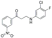 3-(3-CHLORO-4-FLUOROANILINO)-1-(3-NITROPHENYL)-1-PROPANONE CAS#: 882748-40-5