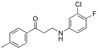 3-(3-CHLORO-4-FLUOROANILINO)-1-(4-METHYLPHENYL)-1-PROPANONE CAS#: 882748-39-2