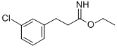 3-(3-CHLORO-PHENYL)-PROPIONIMIDIC ACID ETHYL ESTER CAS#: 887577-84-6