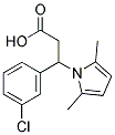 3-(3-CHLOROPHENYL)-3-(2,5-DIMETHYL-1H-PYRROL-1-YL)PROPANOIC ACID CAS#: 861207-88-7