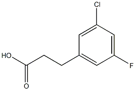3-(3-Chloro-5-fluorophenyl)propanoic acid CAS#: 886498-21-1