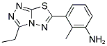 3-(3-ETHYL-[1,2,4]TRIAZOLO[3,4-B][1,3,4]-THIADIAZOL-6-YL)-2-METHYL-PHENYLAMINE CAS#: 874591-56-7