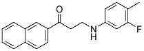 3-(3-FLUORO-4-METHYLANILINO)-1-(2-NAPHTHYL)-1-PROPANONE CAS#: 882748-52-9