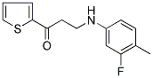 3-(3-FLUORO-4-METHYLANILINO)-1-(2-THIENYL)-1-PROPANONE CAS#: 882748-53-0