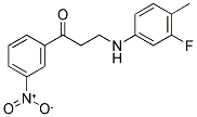 3-(3-FLUORO-4-METHYLANILINO)-1-(3-NITROPHENYL)-1-PROPANONE CAS#: 882748-49-4