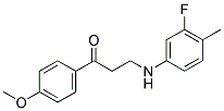 3-(3-FLUORO-4-METHYLANILINO)-1-(4-METHOXYPHENYL)-1-PROPANONE CAS#: 882748-55-2