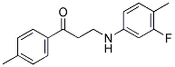 3-(3-FLUORO-4-METHYLANILINO)-1-(4-METHYLPHENYL)-1-PROPANONE CAS#: 882748-50-7