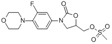 3-[3-Fluoro-4-(4-morpholinyl)phenyl]-5-[[(methylsulfonyl)oxy]methyl]-2-oxazolidinone CAS#: 858344-36-2