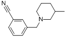 3-(3-METHYL-PIPERIDIN-1-YLMETHYL)-BENZONITRILE CAS#: 864685-02-9