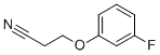3-(3-fluorophenoxy)propanenitrile CAS#: 844648-05-1