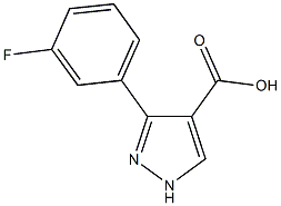 3-(3-fluorophenyl)-1h-pyrazole-4-carboxylic acid CAS#: 879996-69-7
