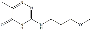 3-[(3-methoxypropyl)amino]-6-methyl-1,2,4-triazin-5(4H)-one CAS#: 878668-65-6