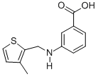 3-{[(3-methyl-2-thienyl)methyl]amino}benzoic acid CAS#: 869950-52-7