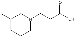 3-(3-methylpiperidin-1-yl)propanoic acid CAS#: 858444-38-9