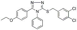3-[(3,4-DICHLOROBENZYL)SULFANYL]-5-(4-ETHOXYPHENYL)-4-PHENYL-4H-1,2,4-TRIAZOLE CAS#: 868255-98-5