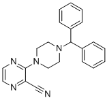 3-(4-BENZHYDRYLPIPERAZINO)PYRAZINE-2-CARBONITRILE CAS#: 845266-31-1