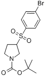 3-(4-BROMO-BENZENESULFONYL)-PYRROLIDINE-1-CARBOXYLIC ACID TERT-BUTYL ESTER CAS#: 887587-67-9