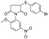 3-[(4-BROMOPHENYL)SULFANYL]-1-(2-METHOXY-5-NITROPHENYL)DIHYDRO-1H-PYRROLE-2,5-DIONE CAS#: 882749-48-6