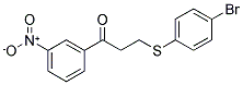 3-[(4-BROMOPHENYL)SULFANYL]-1-(3-NITROPHENYL)-1-PROPANONE CAS#: 882749-23-7