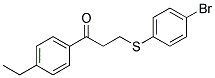 3-[(4-BROMOPHENYL)SULFANYL]-1-(4-ETHYLPHENYL)-1-PROPANONE CAS#: 882749-47-5