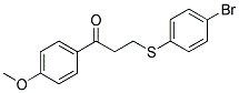 3-[(4-BROMOPHENYL)SULFANYL]-1-(4-METHOXYPHENYL)-1-PROPANONE CAS#: 882749-17-9