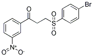 3-[(4-BROMOPHENYL)SULFONYL]-1-(3-NITROPHENYL)-1-PROPANONE CAS#: 868256-17-1