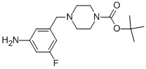 3-(4-Boc-piperazin-1-yl-methyl)-5-fluoroaniline CAS#: 873697-59-7