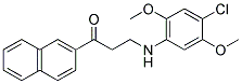3-(4-CHLORO-2,5-DIMETHOXYANILINO)-1-(2-NAPHTHYL)-1-PROPANONE CAS#: 882749-02-2