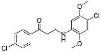 3-(4-CHLORO-2,5-DIMETHOXYANILINO)-1-(4-CHLOROPHENYL)-1-PROPANONE CAS#: 868255-83-8