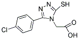 [3-(4-CHLOROPHENYL)-5-MERCAPTO-4H-1,2,4-TRIAZOL-4-YL]ACETIC ACID CAS#: 851116-15-9
