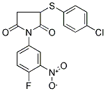 3-[(4-CHLOROPHENYL)SULFANYL]-1-(4-FLUORO-3-NITROPHENYL)DIHYDRO-1H-PYRROLE-2,5-DIONE CAS#: 882749-44-2