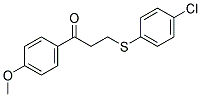 3-[(4-CHLOROPHENYL)SULFANYL]-1-(4-METHOXYPHENYL)-1-PROPANONE CAS#: 882748-88-1