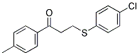 3-[(4-CHLOROPHENYL)SULFANYL]-1-(4-METHYLPHENYL)-1-PROPANONE CAS#: 882748-89-2