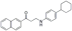 3-(4-CYCLOHEXYLANILINO)-1-(2-NAPHTHYL)-1-PROPANONE CAS#: 882748-73-4