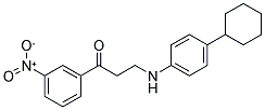 3-(4-CYCLOHEXYLANILINO)-1-(3-NITROPHENYL)-1-PROPANONE CAS#: 882748-74-5