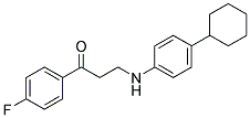 3-(4-CYCLOHEXYLANILINO)-1-(4-FLUOROPHENYL)-1-PROPANONE CAS#: 882748-69-8