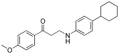 3-(4-CYCLOHEXYLANILINO)-1-(4-METHOXYPHENYL)-1-PROPANONE CAS#: 882748-70-1