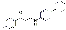 3-(4-CYCLOHEXYLANILINO)-1-(4-METHYLPHENYL)-1-PROPANONE CAS#: 882748-72-3