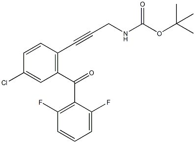 [3-[4-Chloro-2-(2,6-difluorobenzoyl)phenyl]prop-2-ynyl]carbamic acid tert-butyl ester CAS#: 869366-03-0