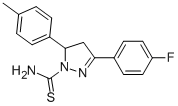 3-(4-FLUOROPHENYL)-5-P-TOLYL-4,5-DIHYDRO-1H-PYRAZOLE-1-CARBOTHIOAMIDE CAS#: 870680-35-6