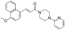 3-(4-METHOXY-1-NAPHTHYL)-1-[4-(2-PYRIDINYL)PIPERAZINO]-2-PROPEN-1-ONE CAS#: 882079-52-9