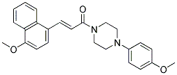 3-(4-METHOXY-1-NAPHTHYL)-1-[4-(4-METHOXYPHENYL)PIPERAZINO]-2-PROPEN-1-ONE CAS#: 882079-64-3