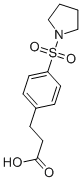 3-[4-(PYRROLIDIN-1-YLSULFONYL)PHENYL]PROPANOIC ACID CAS#: 871544-58-0