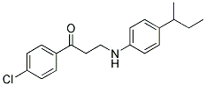 3-[4-(SEC-BUTYL)ANILINO]-1-(4-CHLOROPHENYL)-1-PROPANONE CAS#: 882748-26-7