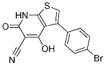 3-(4-bromophenyl)-4-hydroxy-6-oxo-6,7-dihydrothieno[2,3-b]pyridine-5-carbonitrile CAS#: 844499-56-5