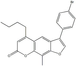3-(4-bromophenyl)-5-butyl-9-methylfuro[3,2-g]chromen-7-one CAS#: 858748-59-1