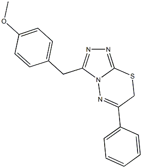 3-(4-methoxybenzyl)-6-phenyl-7H-[1,2,4]triazolo[3,4-b][1,3,4]thiadiazine CAS#: 893706-29-1