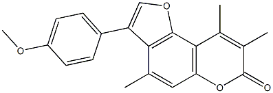 3-(4-methoxyphenyl)-4,8,9-trimethylfuro[2,3-f]chromen-7-one CAS#: 858743-67-6