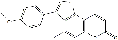 3-(4-methoxyphenyl)-4,9-dimethylfuro[2,3-f]chromen-7-one CAS#: 858747-59-8