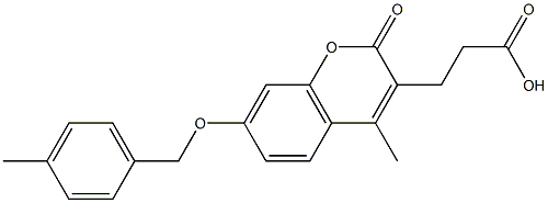 3-[4-methyl-7-[(4-methylphenyl)methoxy]-2-oxochromen-3-yl]propanoic acid CAS#: 858757-02-5